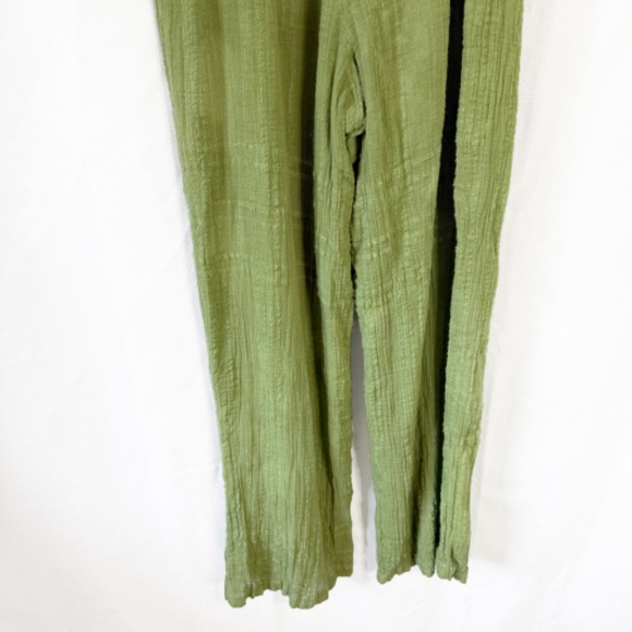 Urban Outfitters Olive Green Courtney Cotton Tie Shoulder Jumpsuit Size Medium - Picture 6 of 8